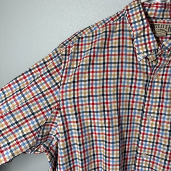 Duluth Trading Co. Long Sleeve Striped Button Front Shirt Mens XL Multicolor Cas - Picture 6 of 13